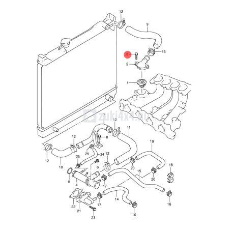 SUZUKI TERMOSZTÁT FEDÉL CSAVAR