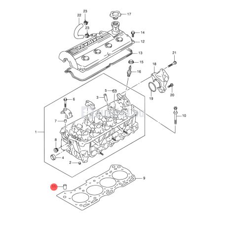 SUZUKI HENGERFEJ KÖZPONTOSÍTÓ  10.4X13X18mm