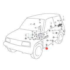 SUZUKI KAROSSZÉRIA DUGÓ 25mm