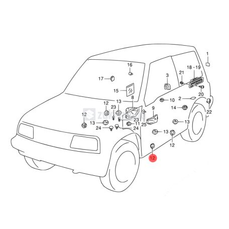 SUZUKI KAROSSZÉRIA DUGÓ 25mm