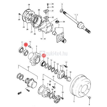 SUZUKI SAMURAI ELSŐ KERÉKCSAPÁGY