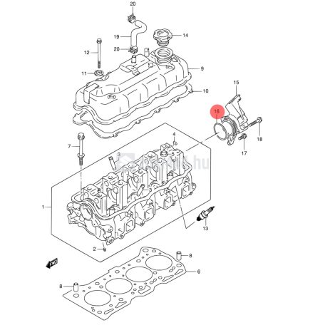 SUZUKI GYÚJTÁSELOSZTÓ TÖMÍTŐGYŰRŰ SGP (GYÁRI)