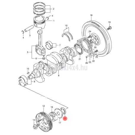 SUZUKI FŐTENGELY SZIMERING ELSŐ 32x47x6