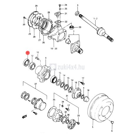 SUZUKI SAMURAI KERÉKCSAPÁGY SZIMERING 