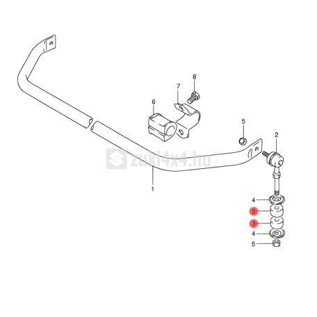 SUZUKI STABILIZÁTOR KAR GUMI