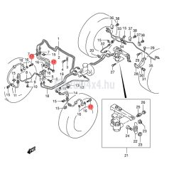 FÉKCSŐ BIZTOSÍTÓ CSAVAR