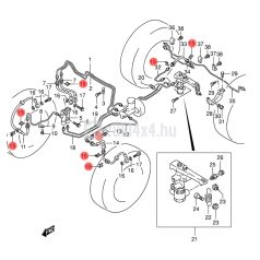 SUZUKI FÉKCSŐ BIZTOSÍTÓ LEMEZ