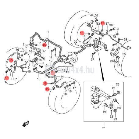SUZUKI FÉKCSŐ BIZTOSÍTÓ LEMEZ