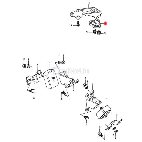 SUZUKI SAMURAI VÁLTÓTARTÓ GUMIBAK