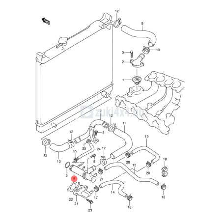 SUZUKI VITARA 1,6 8V-16V FÉM HŰTŐCSŐ