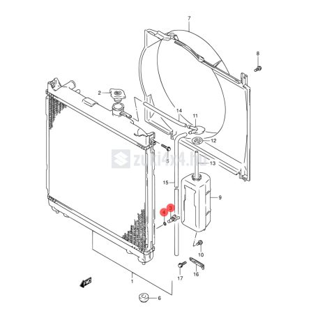SUZUKI VITARA HŰTŐ LEERESZTŐ CSAVAR