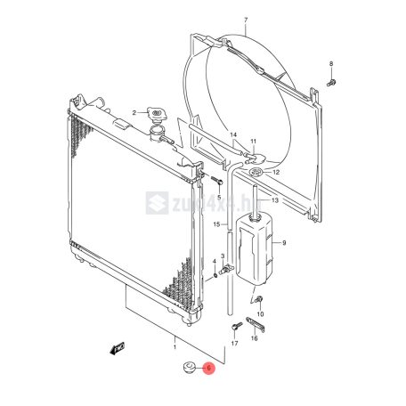 SUZUKI HŰTŐTARTÓ GUMIBAK