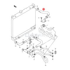 SUZUKI VITARA 1,6 8V-16V HŰTŐCSŐ FELSŐ