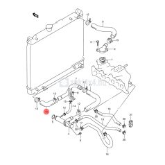 SUZUKI VITARA 1,6 8V-16V HŰTŐCSŐ ALSÓ