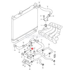 SUZUKI VITARA 1,6 16V VÍZCSŐ SGP (GYÁRI)