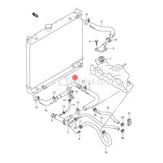 SUZUKI VITARA 1,6 8V-16V HŰTŐCSŐ FÉM