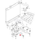 SUZUKI VITARA 1,6 16V FŰTŐRADIÁTOR CSŐ SGP (GYÁRI)