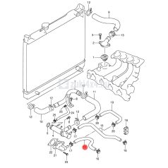 SUZUKI VITARA 1,6 16V FŰTŐRADIÁTOR CSŐ SGP (GYÁRI)