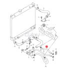 SUZUKI VITARA 1,6 8V FŰTŐRADIÁTOR CSŐ SGP (GYÁRI)