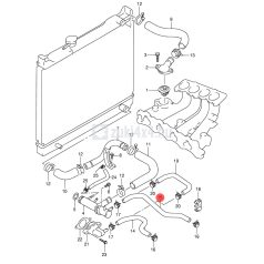 SUZUKI VITARA 1,6 8V-16V FŰTŐRADIÁTOR CSŐ SGP (GYÁRI)
