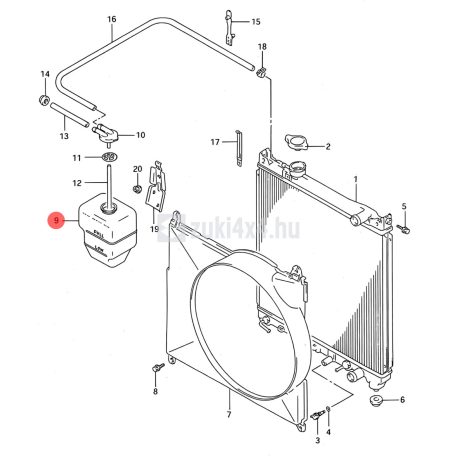 SUZUKI VITARA KIEGYENLÍTŐ TARTÁLY