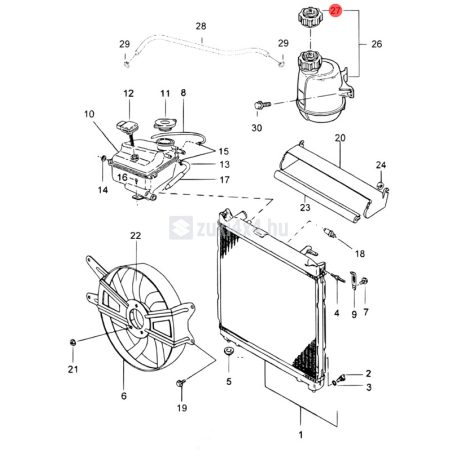 SUZUKI SAMURAI 1,9D KIEGYENLÍTŐ TARTÁLY KUPAK