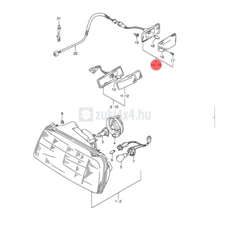 SUZUKI VITARA BAL OLDALINDEX SGP (GYÁRI)