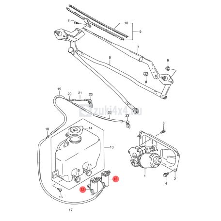 SUZUKI SZÉLVÉDŐMOSÓ MOTOR SGP (GYÁRI)