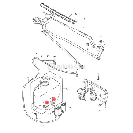 SUZUKI SZÉLVÉDŐMOSÓ MOTOR TÖMÍTŐGUMI
