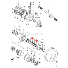 SUZUKI SAMURAI ELSŐ KERÉKCSAPÁGY ANYA
