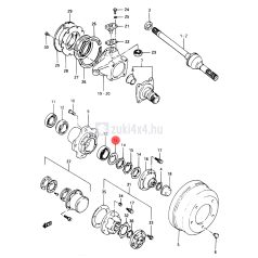 SUZUKI SAMURAI ELSŐ KERÉKCSAPÁGY KÖRMÖS ALÁTÉT