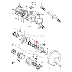 SUZUKI SAMURAI ELSŐ KERÉKCSAPÁGY BIZTOSÍTÓ LEMEZ