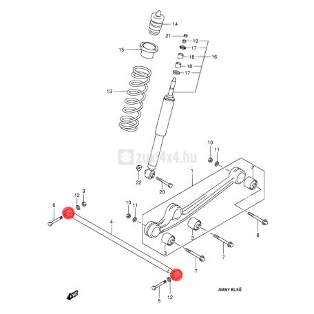 JIMNY PANHARD POLIURETÁN SZILENTKÉSZLET