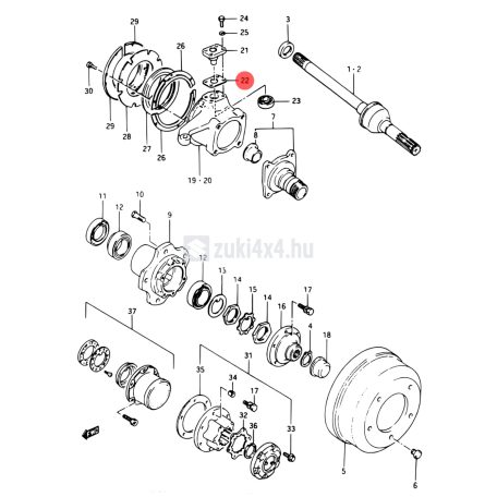 SUZUKI FÜGGŐCSAPSZEG HÉZAGOLÓ LEMEZ