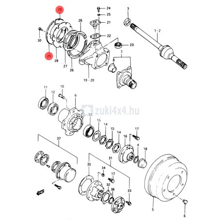 SUZUKI SAMURAI FUTÓMŰ TÖMÍTÉS ZÁRÓLEMEZ