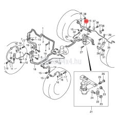 SUZUKI HÁTSÓ FÉKCSŐ