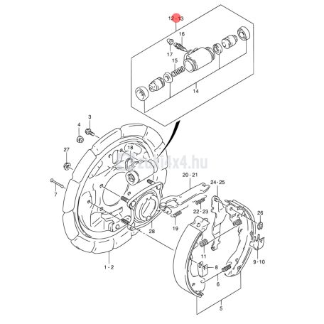 SUZUKI VITARA JOBB FÉKMUNKAHENGER P1