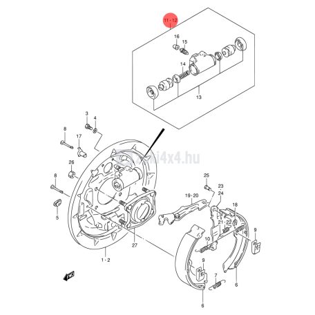 SUZUKI VITARA FÉKMUNKAHENGER BAL
