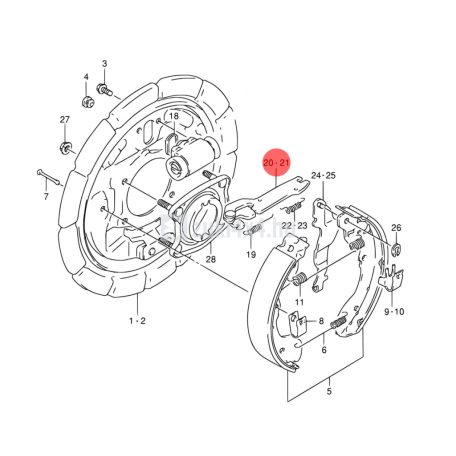 SUZUKI VITARA FÉKPOFA UTÁNÁLLÍTÓ JOBB P1 SGP (GYÁRI)