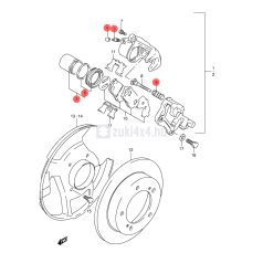 SUZUKI FÉKNYEREG JAVÍTÓ KÉSZLET 48mm