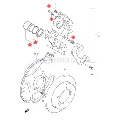 SUZUKI FÉKNYEREG JAVÍTÓ KÉSZLET 54mm