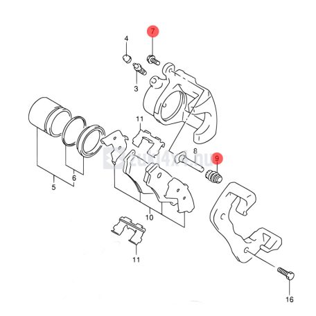 FÉKNYEREG CSUSZKA PORVÉDŐ KÉSZLET (25mm)