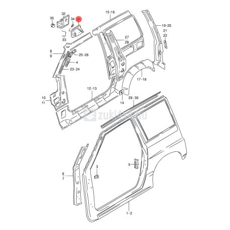VITARA 3 AJTÓS TANKBETÖLTŐ JAVÍTÓ ELEM