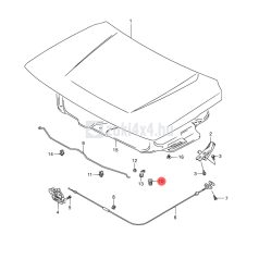 SUZUKI MOTORHÁZTETŐ ÜTKÖZŐ GUMI SGP (GYÁRI)