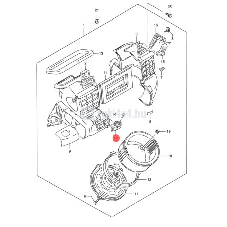 SUZUKI VITARA FŰTŐMOTOR ELŐTÉT ELLENÁLLÁS SGP (GYÁRI)