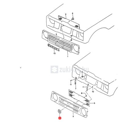 SUZUKI SAMURAI HŰTŐRÁCS EMBLÉMA