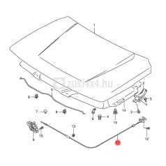 SUZUKI VITARA MOTORHÁZTETŐ NYITÓ BOWDEN SGP (GYÁRI)