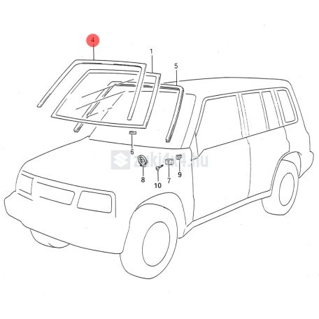 SUZUKI VITARA SZÉLVÉDŐ TAKARÓ KERET