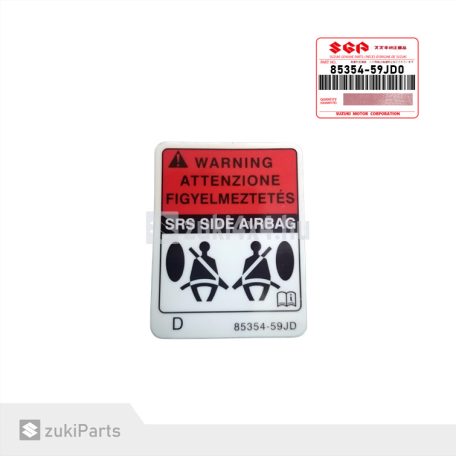 FELIRAT EMBLÉMA "SRS SIDE AIRBAG" SGP (GYÁRI)